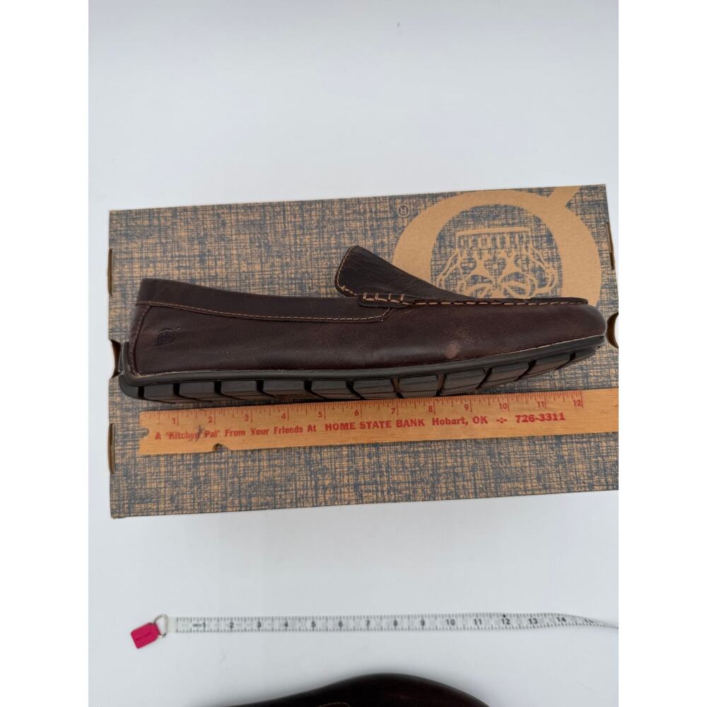 NIB Born Mens US 10.5 Euro 44.5 Allan Dark Brown Loafer Slip On - Picture 9 of 9
